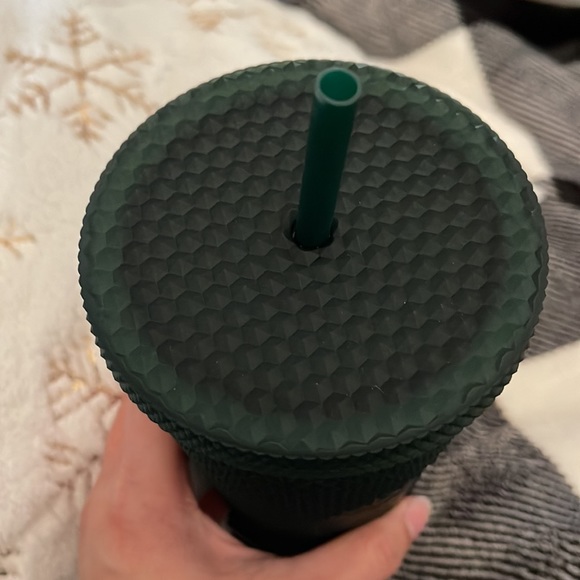 Starbucks 24oz Tumbler Matte Green Studded - Picture 3 of 6